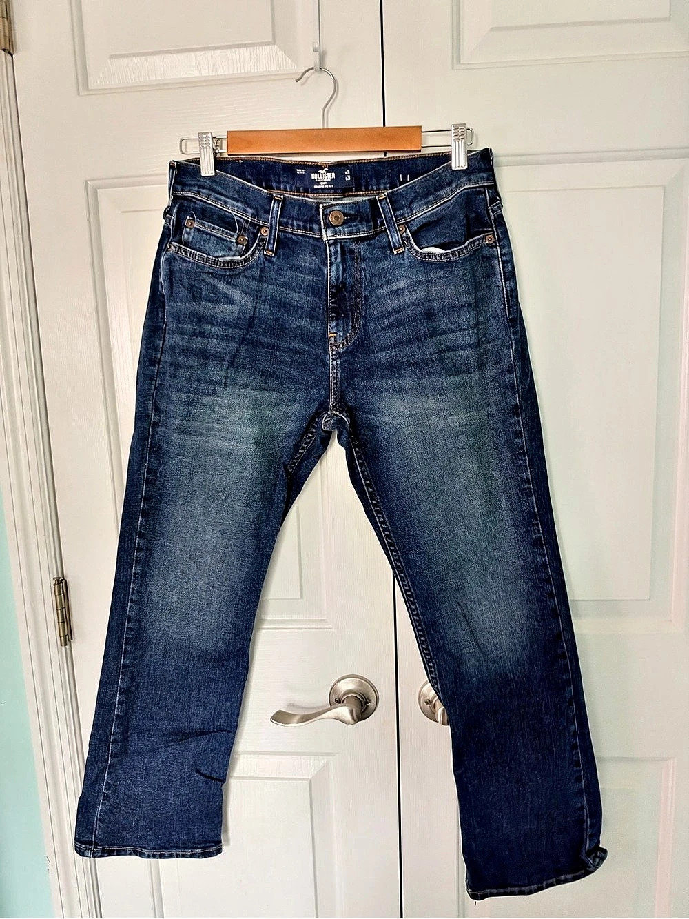 Men’s Hollister Epic Flex Boot Jeans Blue Waist 30
